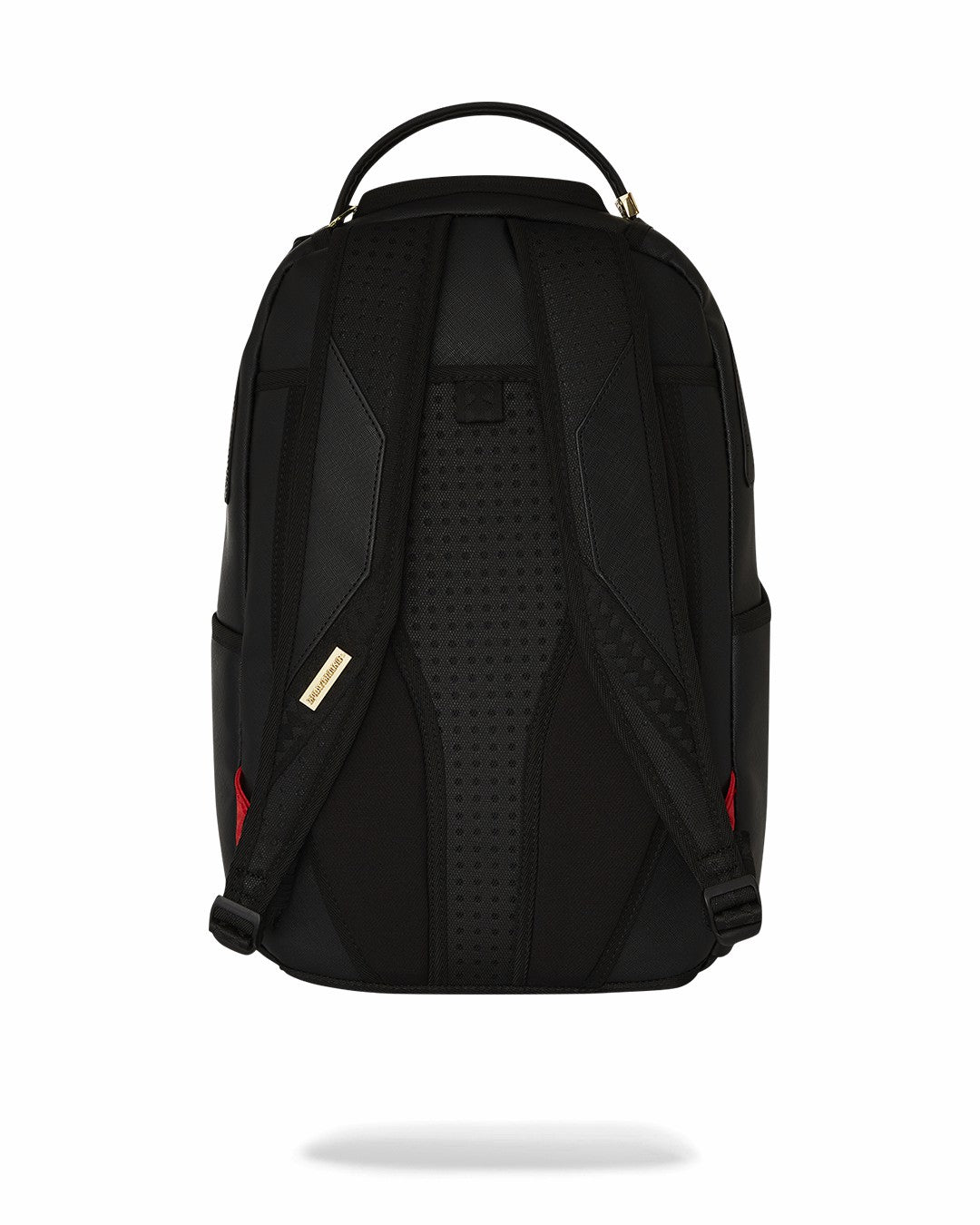GOLD AND BLACK RACING STRIPES BACKPACK