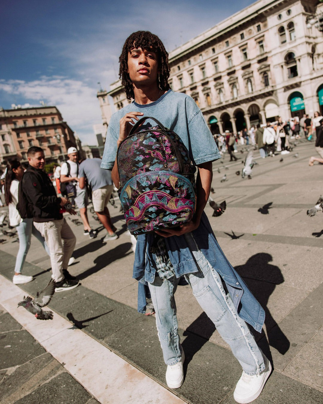 EMBROIDERED DRAGONS DLX BACKPACK