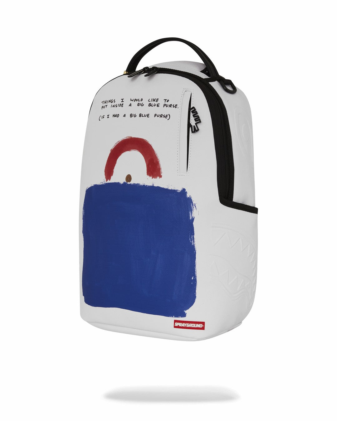 KEITH HARING BIG BLUE PURSE ART BACKPACK