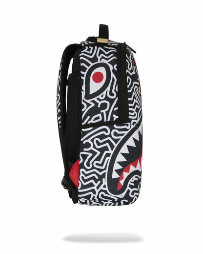 KEITH HARING SKATER SHARK DLXSR BACKPACK