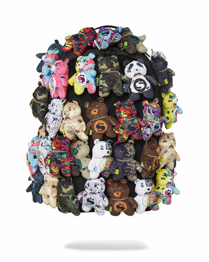 PACK OF BEARS REAL PLUSH BEARS RUNWAY PIECE BACKPACK - SUPER EXCLUSIVE