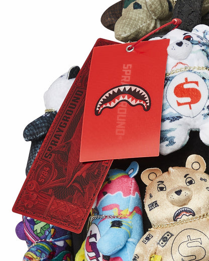 PACK OF BEARS REAL PLUSH BEARS RUNWAY PIECE BACKPACK - SUPER EXCLUSIVE