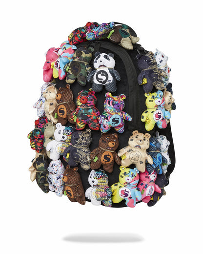 PACK OF BEARS REAL PLUSH BEARS RUNWAY PIECE BACKPACK - SUPER EXCLUSIVE