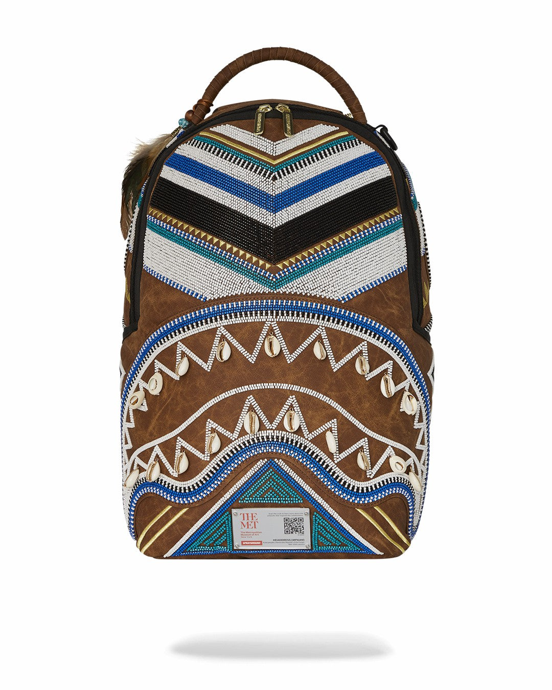 THE MET KUBA KINGDOM HEADDRESS BACKPACK