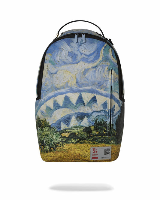 THE MET VAN GOGH WHEAT FIELD WITH CYPRESSES BACKPACK